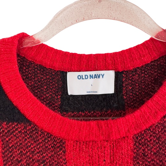 Old Navy Buffalo Knit Plaid Sweater Christmas - Picture 5 of 7